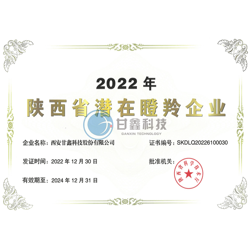 陕西省潜在瞪羚企业